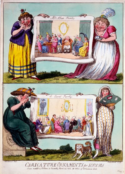 Caricature Ornaments for Screens by Isaac Cruikshank